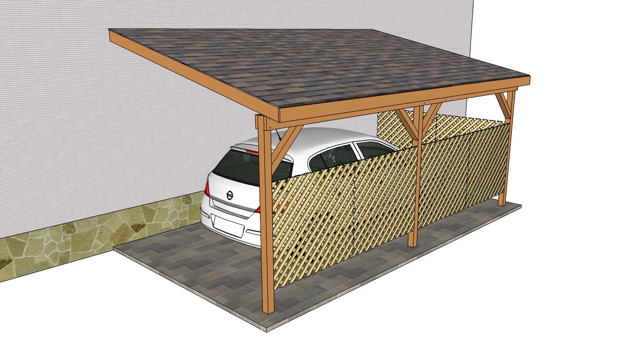 Attached Carport Plans Myoutdoorplans Free Woodworking Plans And Projects Diy Shed Wooden Playhouse Pergola Bbq