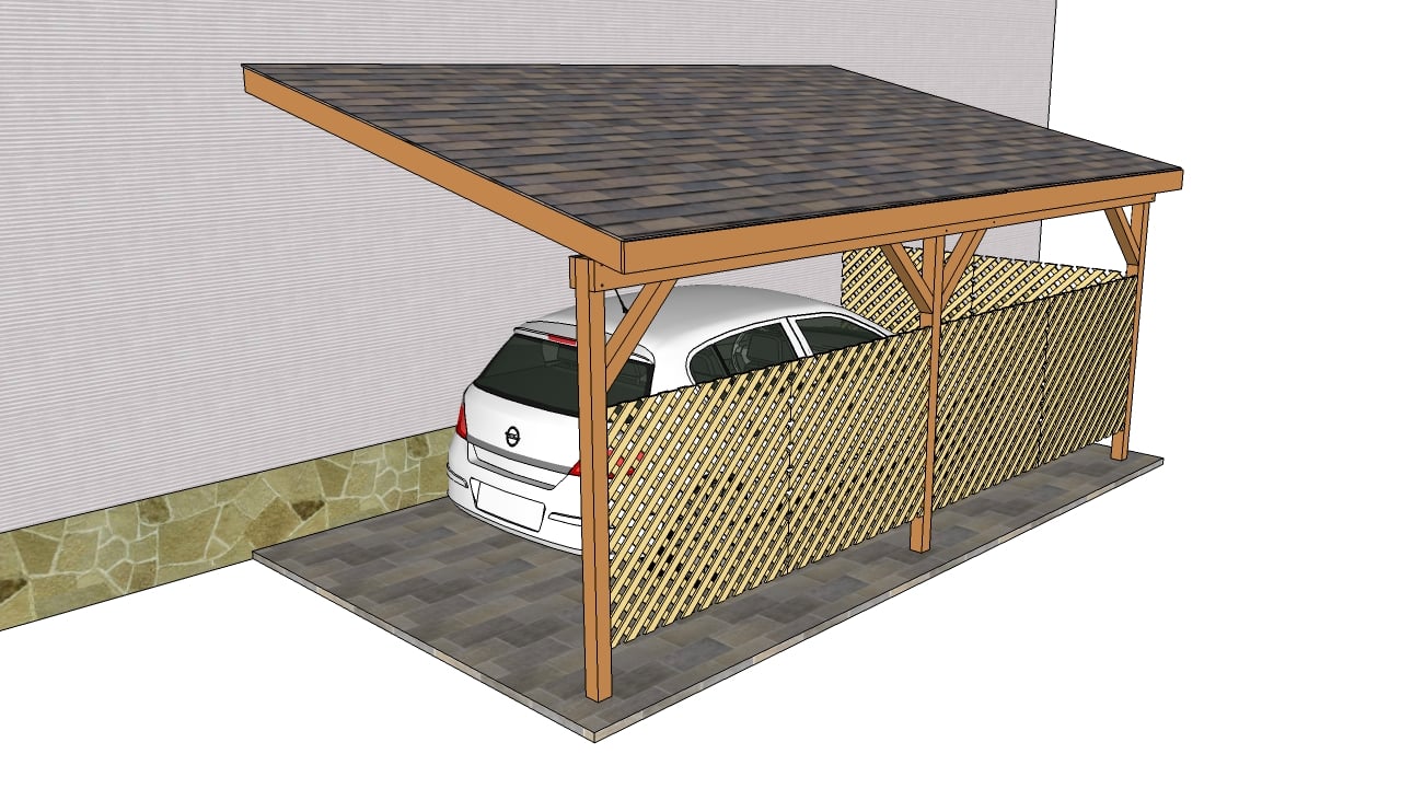 Attached Wood Carport Plans