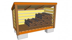 Firewood Lean to Shed Plans