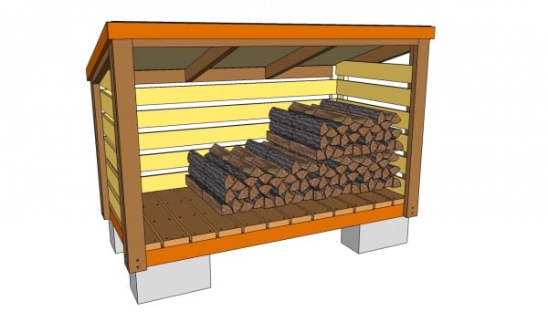Firewood shed plans