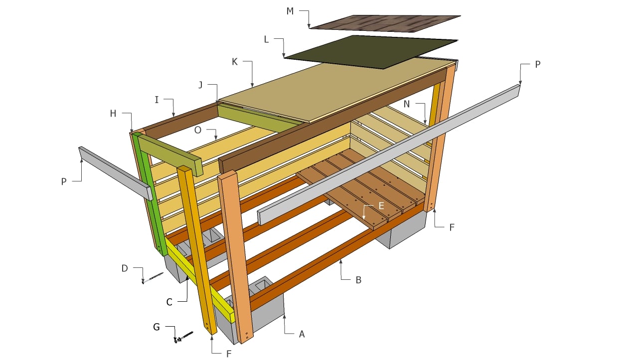 Firewood Wood Shed Plans Free