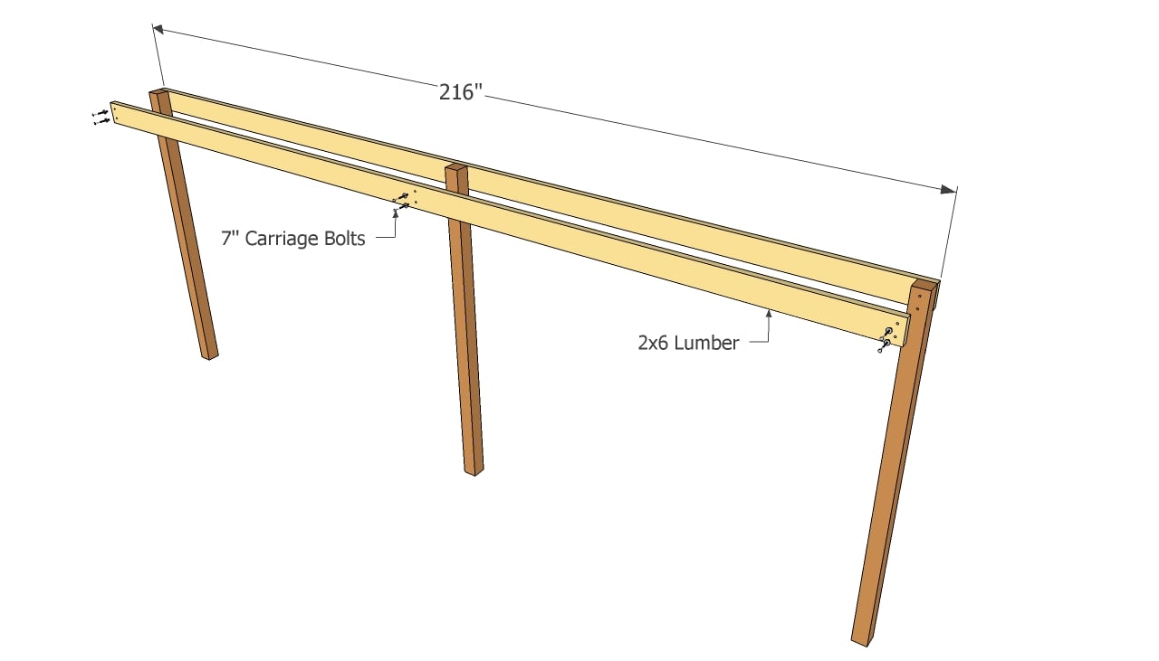 Attached carport plans | Free Outdoor Plans - DIY Shed, Wooden 