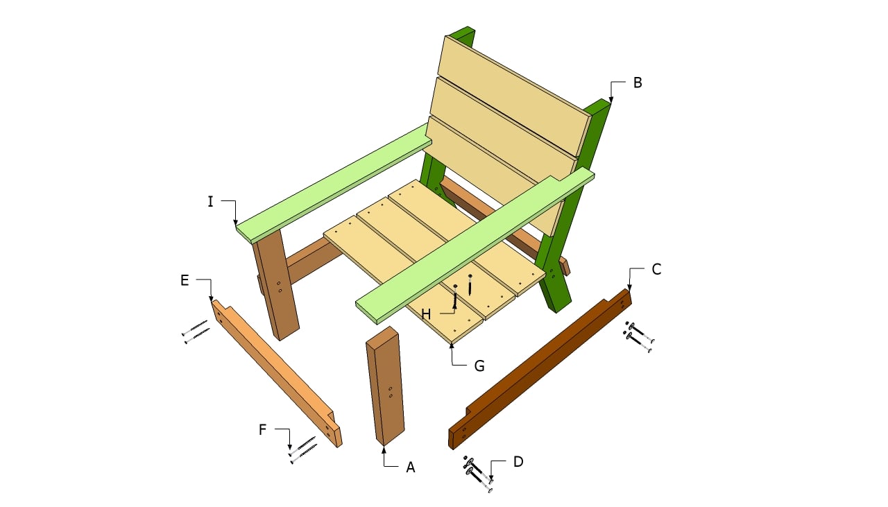 Wooden garden chairs plans  Plans Woodworking Project