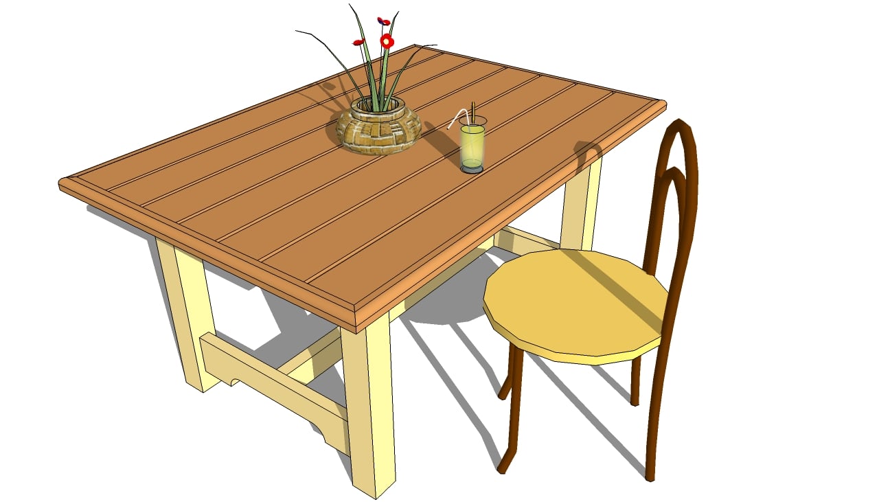 Outdoor Table Plans | Free Outdoor Plans - DIY Shed, Wooden Playhouse 