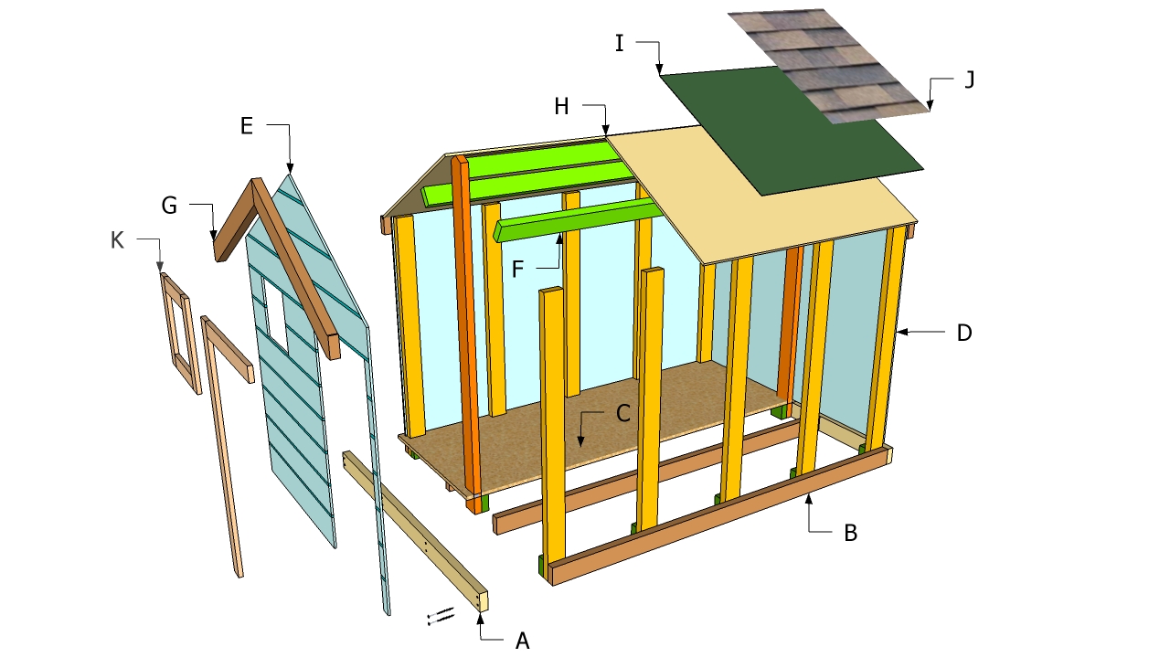 Playhouse floor plans | Free Outdoor Plans - DIY Shed, Wooden 