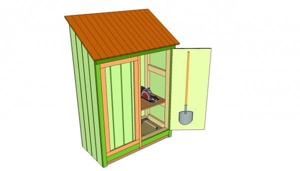 lean to tool shed plans