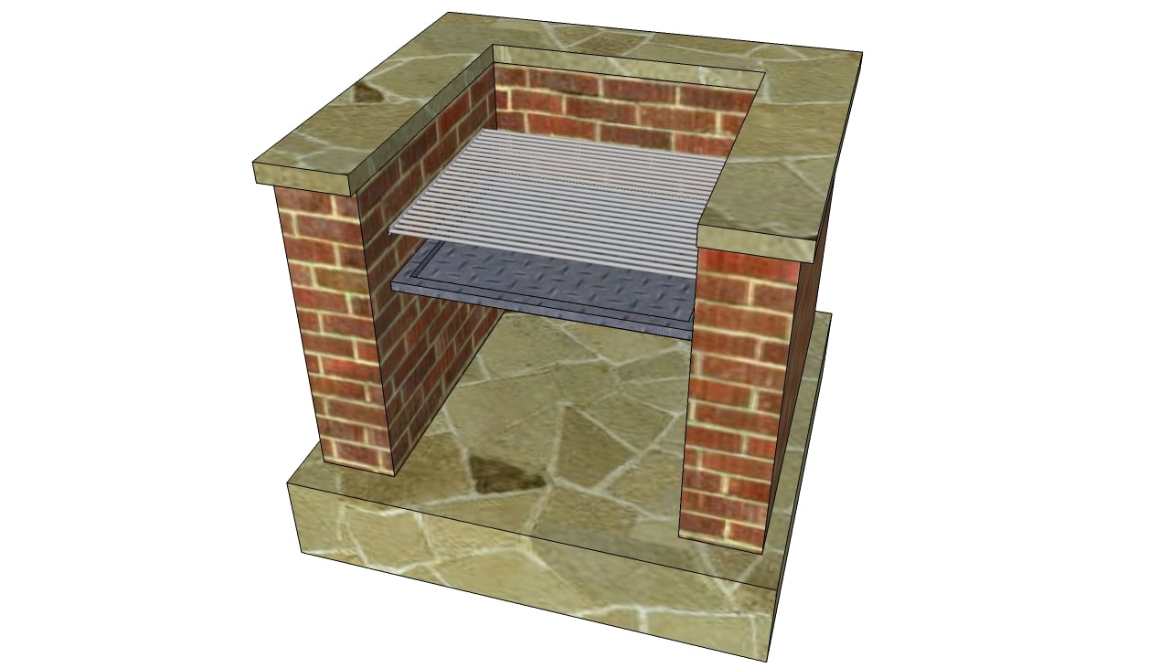 Outdoor Brick BBQ Plans