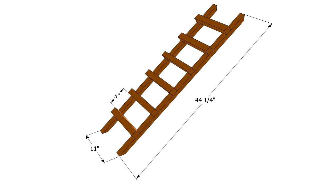 Wooden Ladder Stand Plans