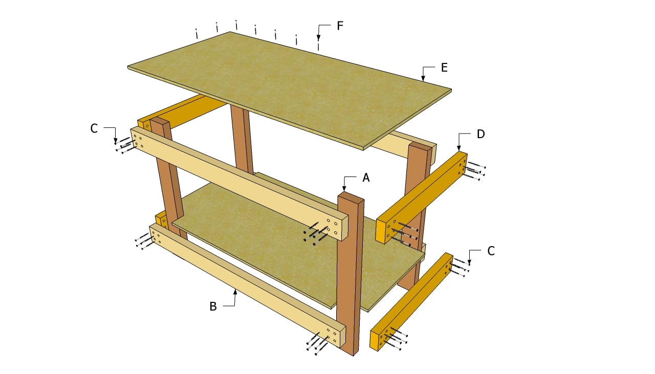 Download Free Simple Wood Work Bench Plans Plans Free