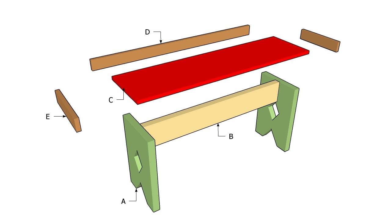 Simple to Build Wooden Bench Plans