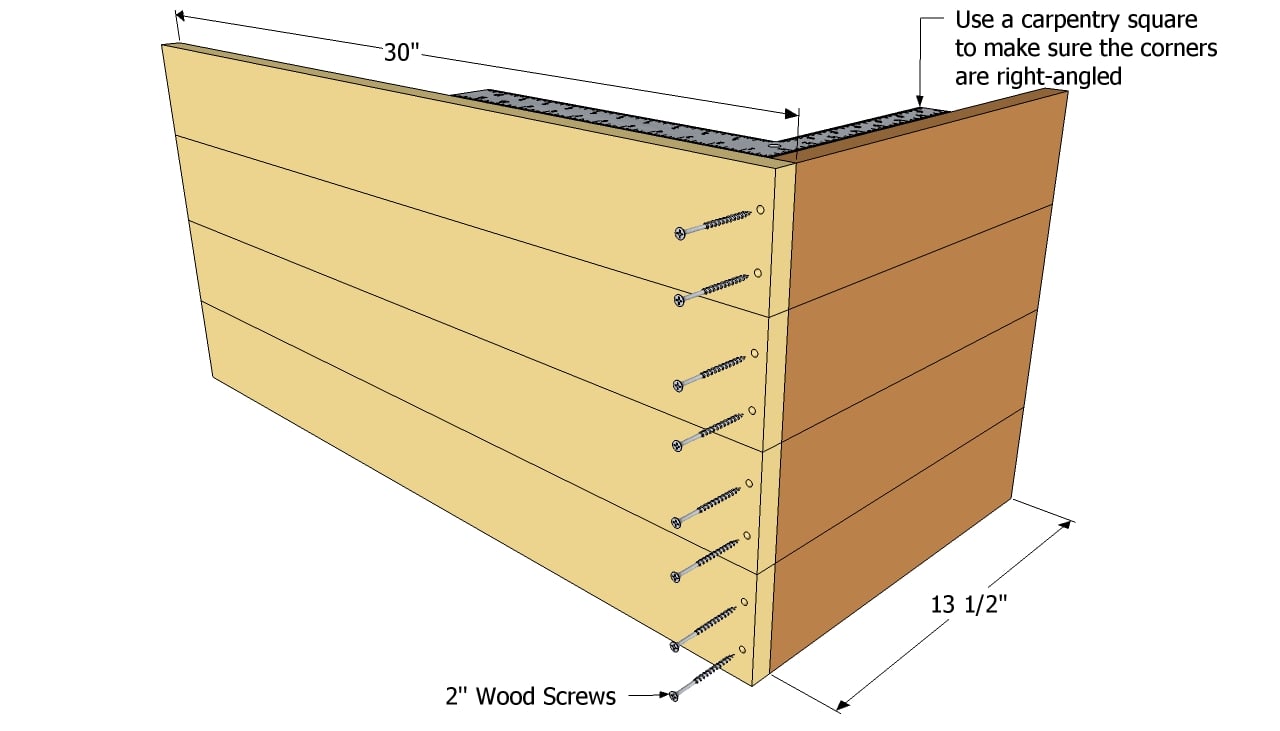 Wooden Planter Boxes Plans
