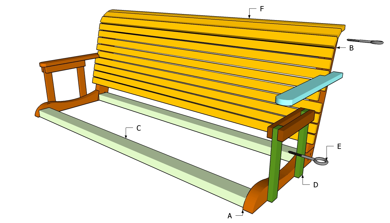Free Porch Swing Plans | Free Outdoor Plans - DIY Shed, Wooden 