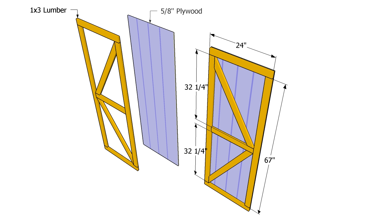 DIY Shed Door Plans