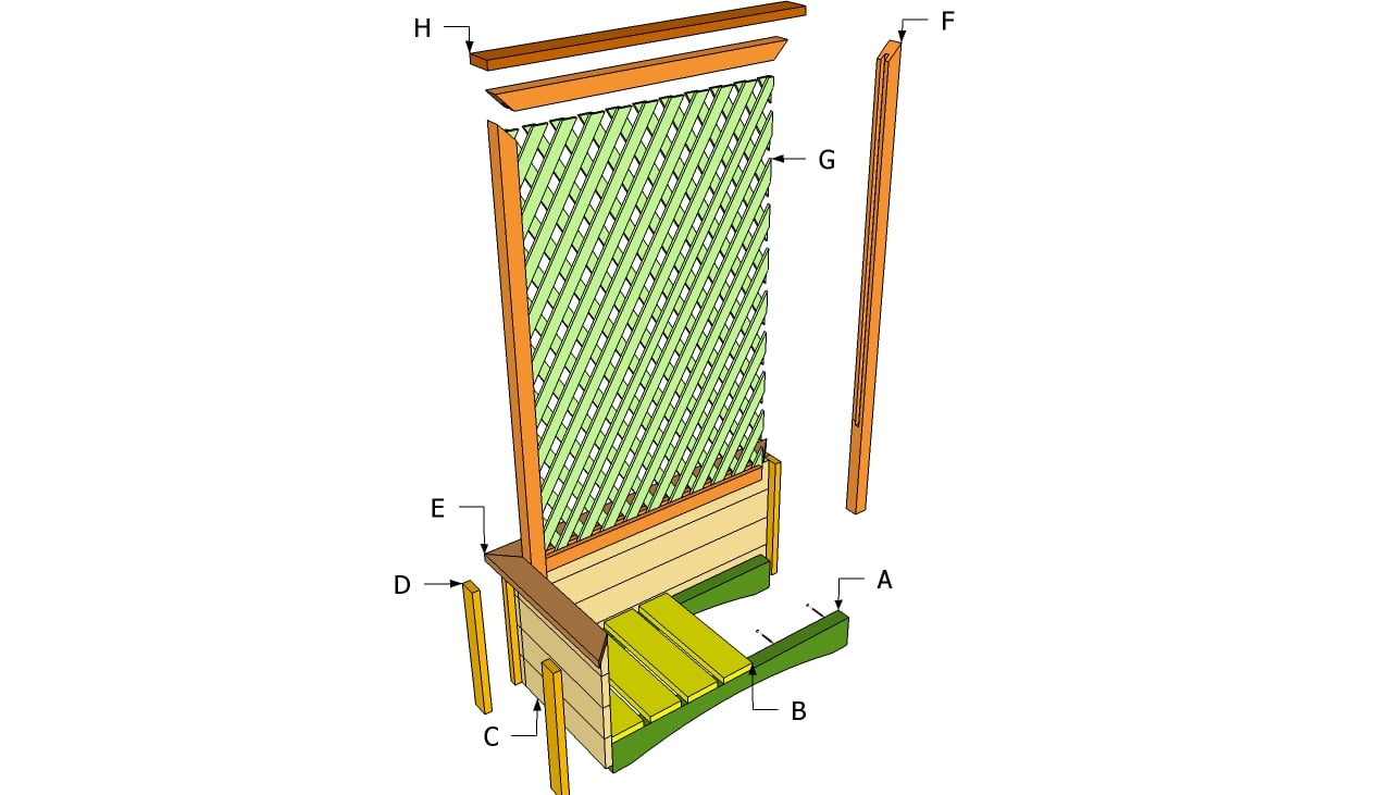 Trellis with Planter Box Plans