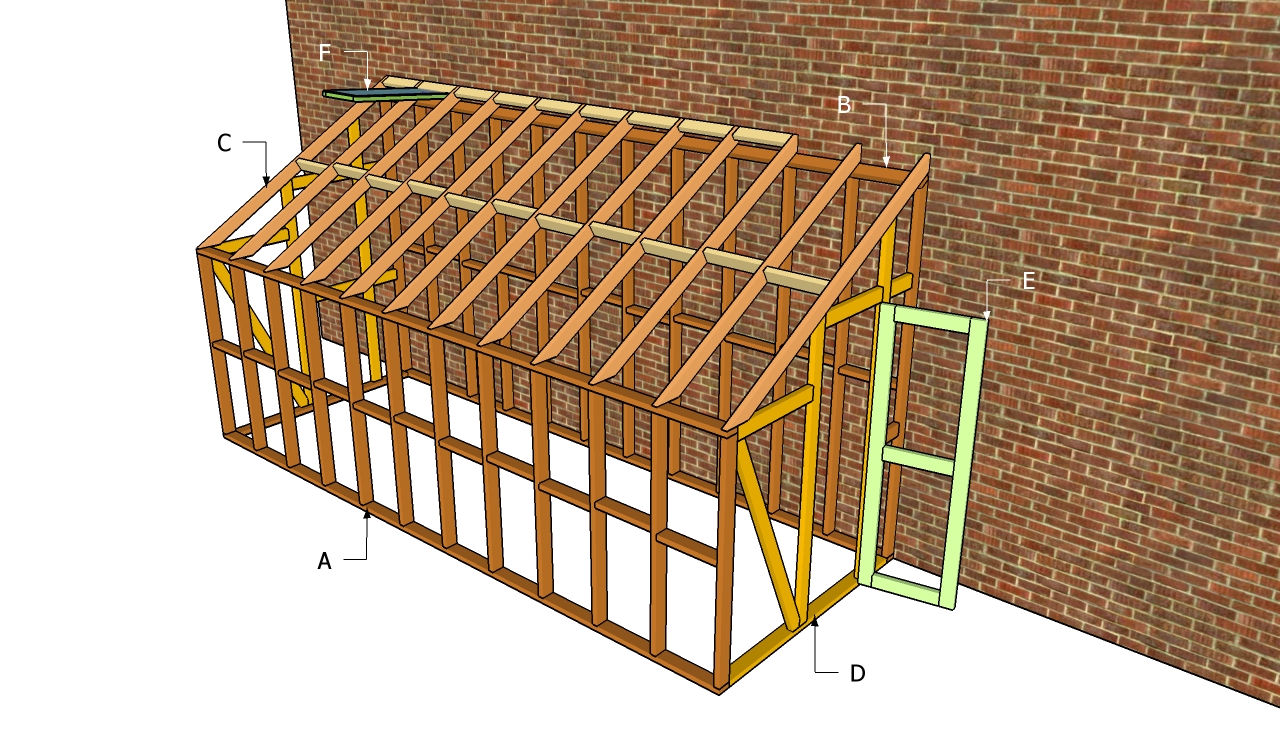 How to build a attached shed ~ Frank Hobby