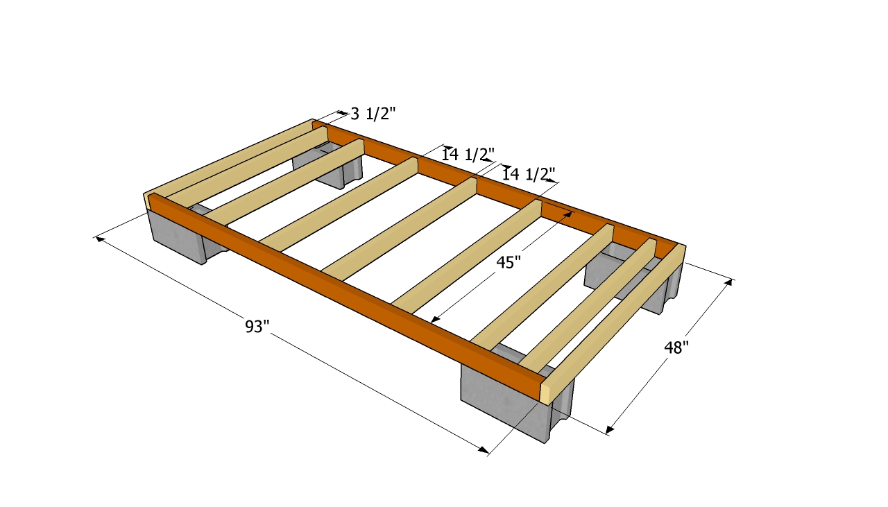 Building a Shed Floor Plans