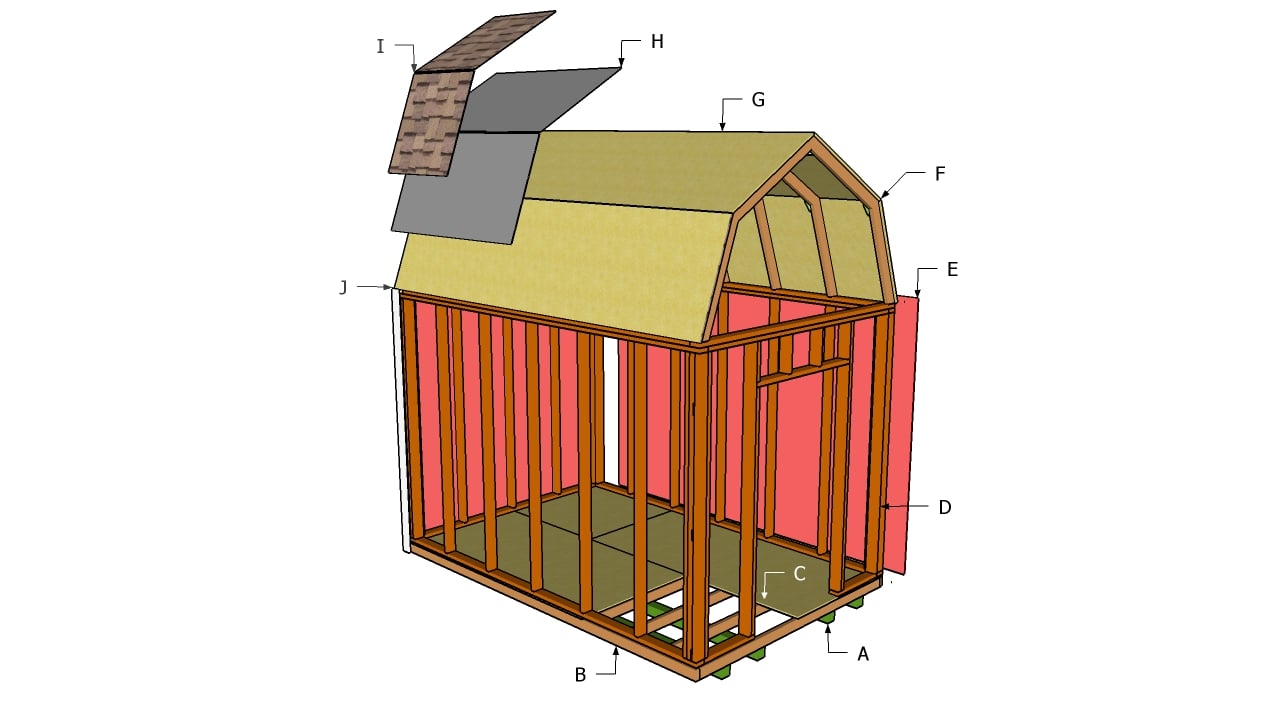 Gambrel Shed Plans | MyOutdoorPlans | Free Woodworking Plans and ...