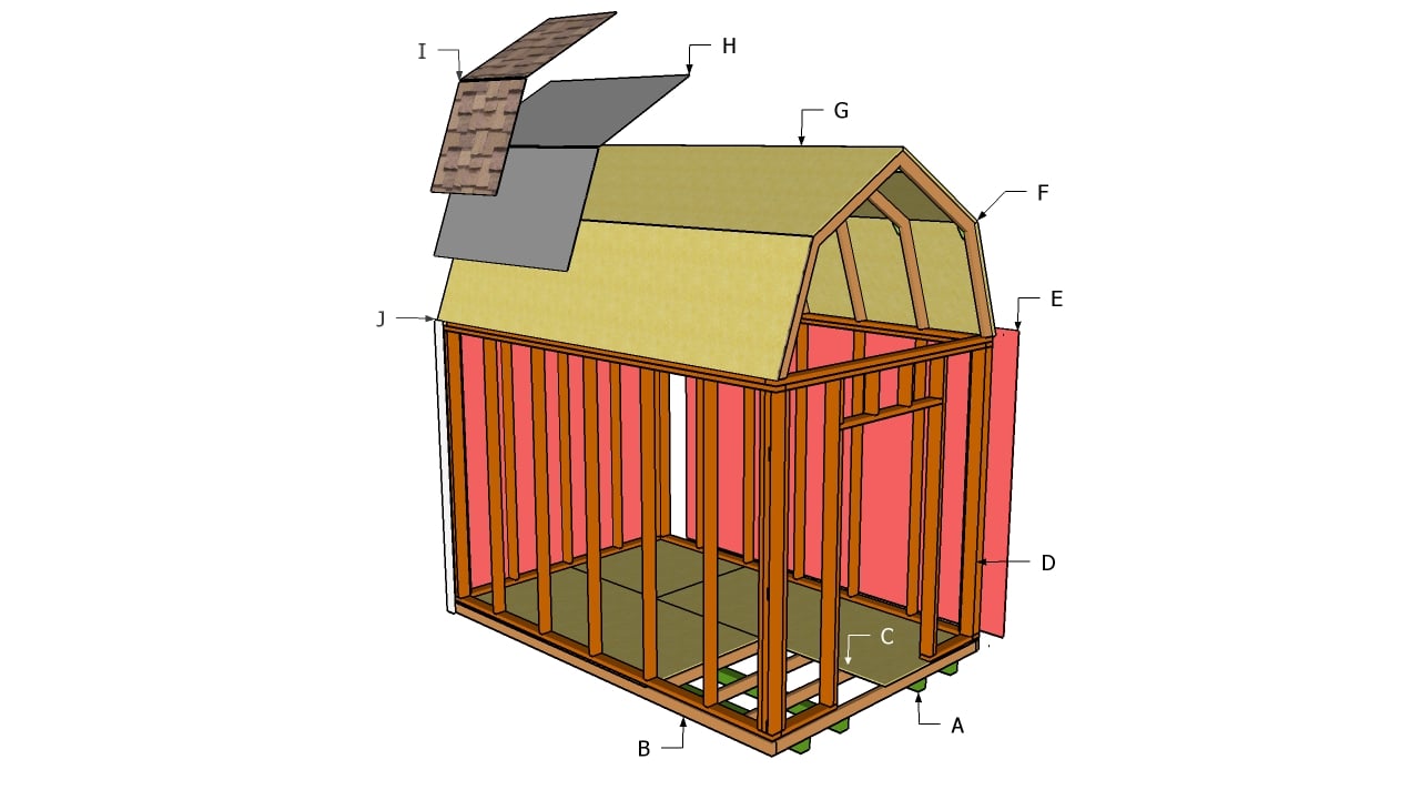 Gambrel Shed Building Plans