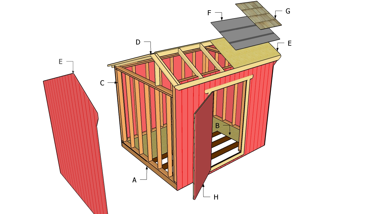 Saltbox Shed Plans | Free Outdoor Plans - DIY Shed, Wooden Playhouse 