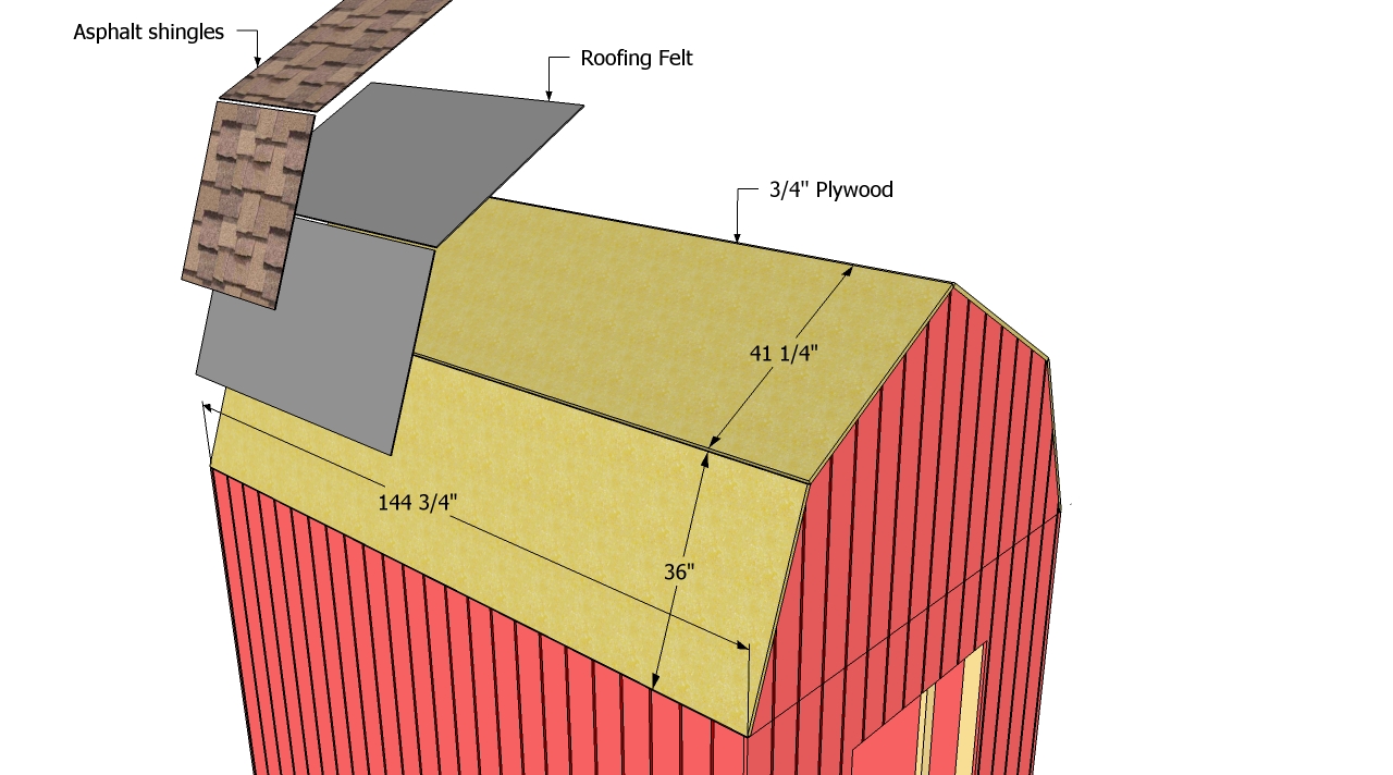 How To Shingle A Shed Barn Style Roof