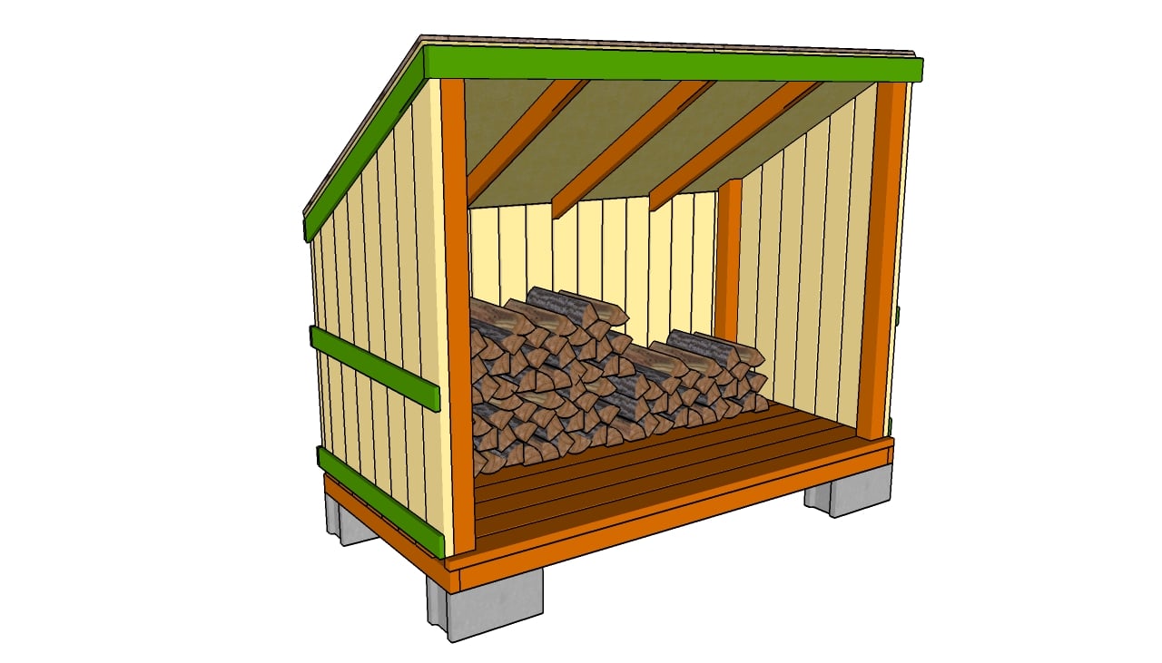 Firewood Shed Plans | MyOutdoorPlans | Free Woodworking ...