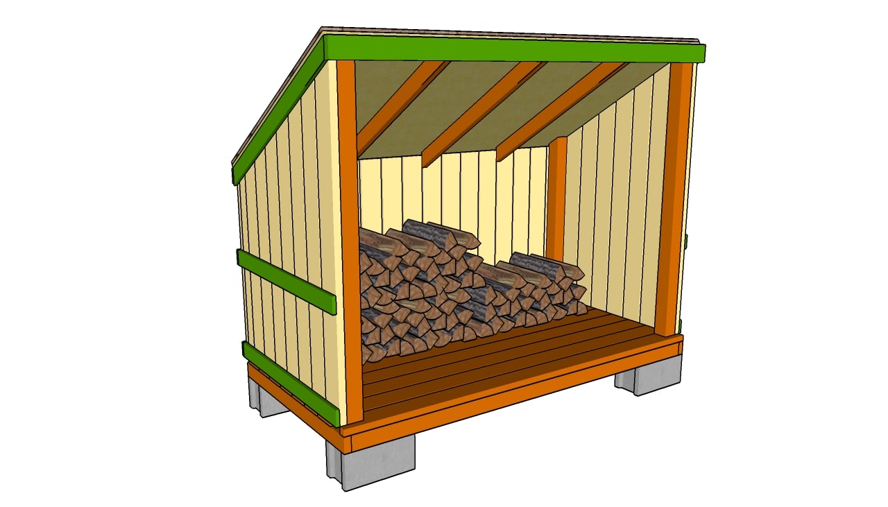 Woodshed Plans Firewood Storage Shed Plans Large Firewood Shed Plans