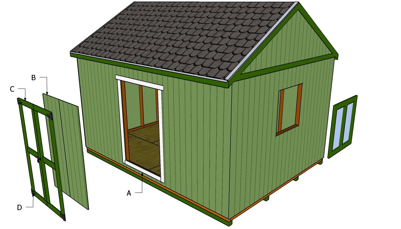 Double Shed Door Plans | Free Outdoor Plans - DIY Shed, Wooden 