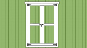 how to build double shed doors »