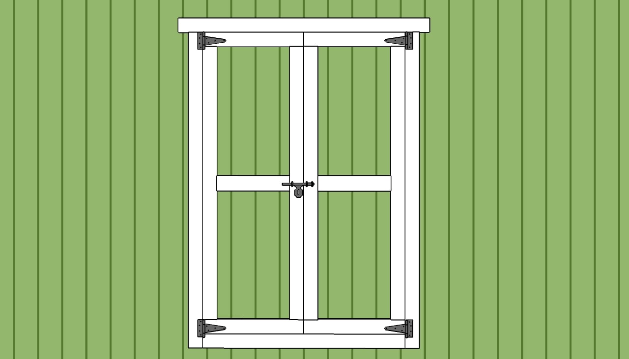 Shed Door Plans Double Shed Door Plans How to Build Double Shed Doors