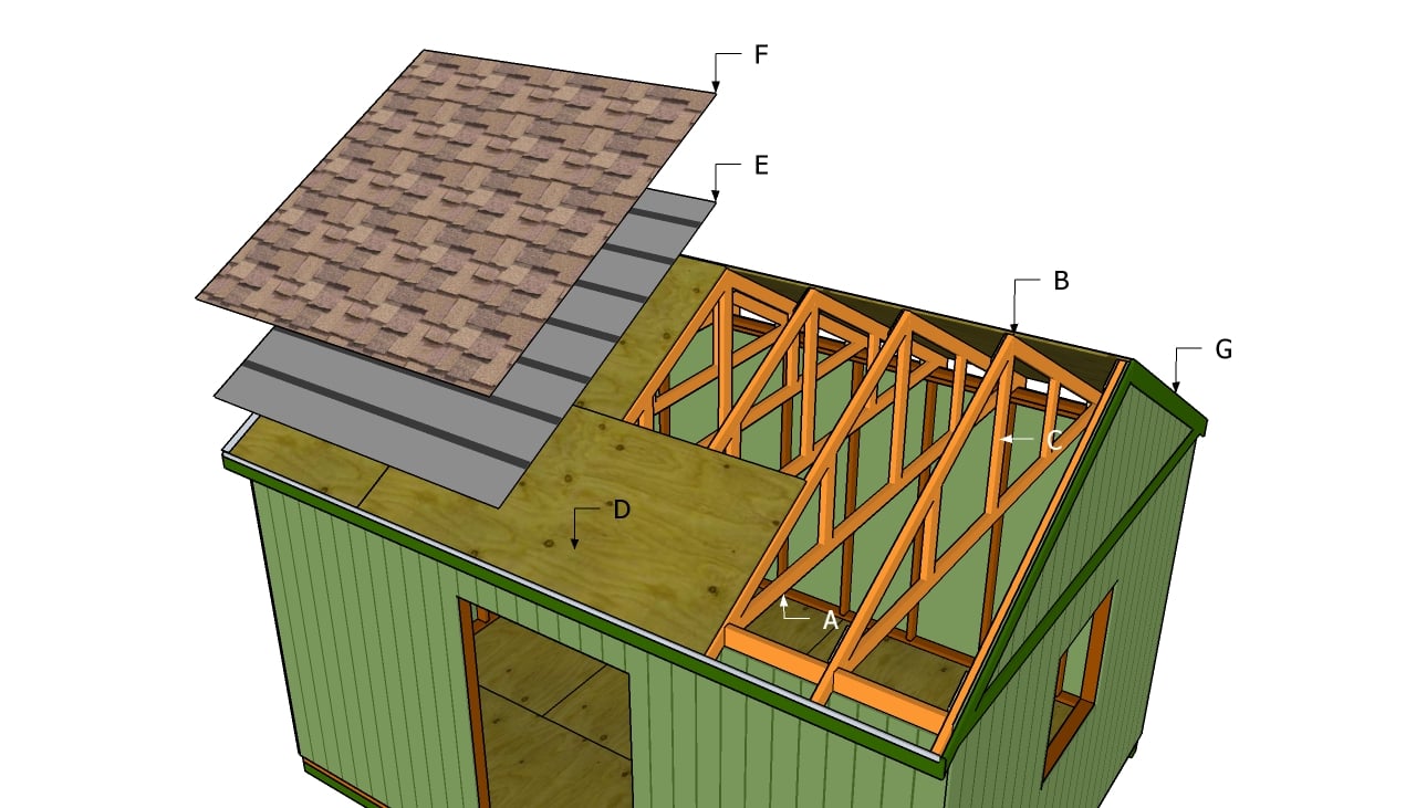 Large Shed Roof Plans | Free Outdoor Plans - DIY Shed, Wooden 