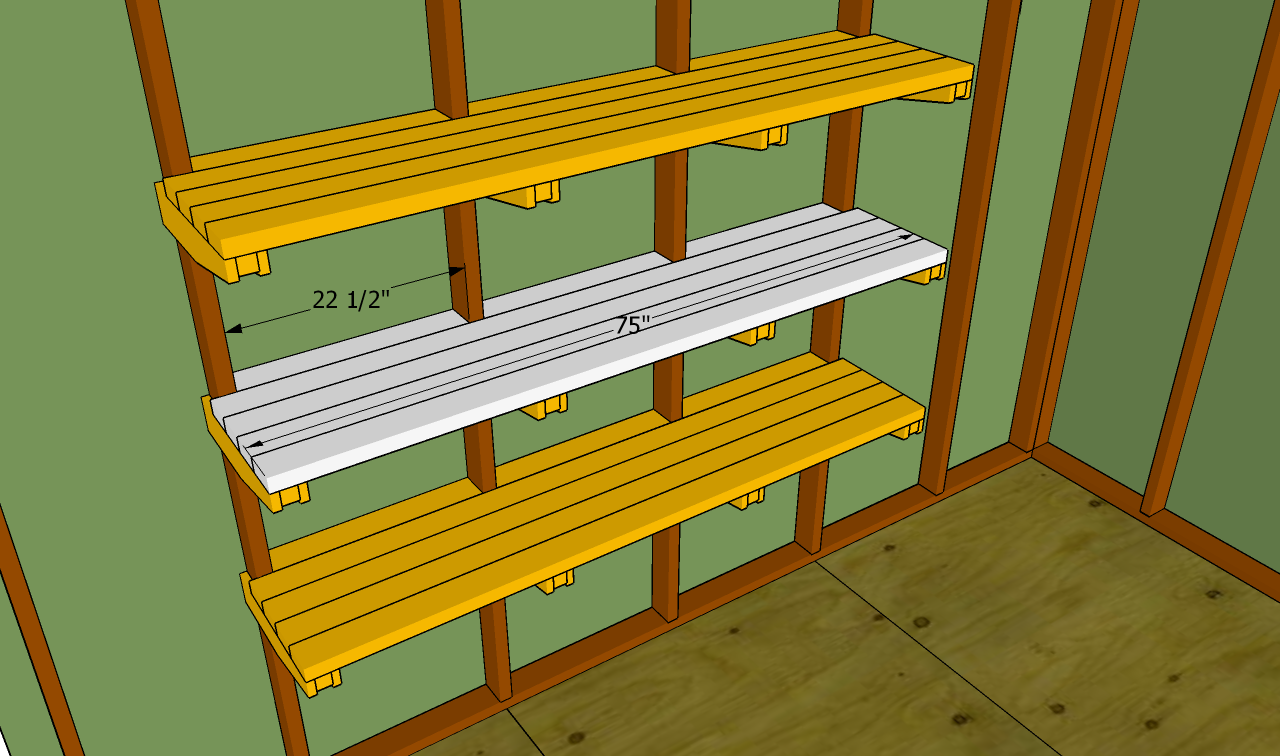 How To Build Shed Shelves Garage shelves plans