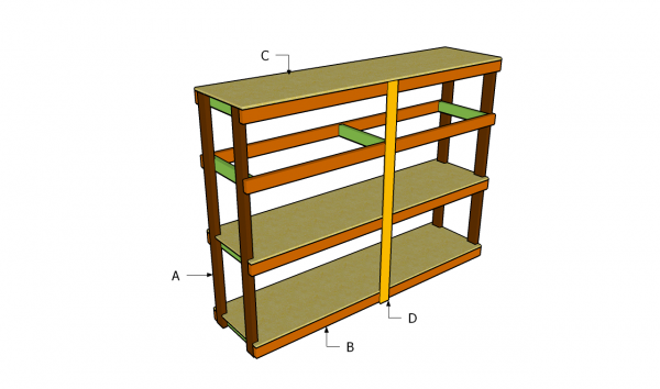 Building garage shelving