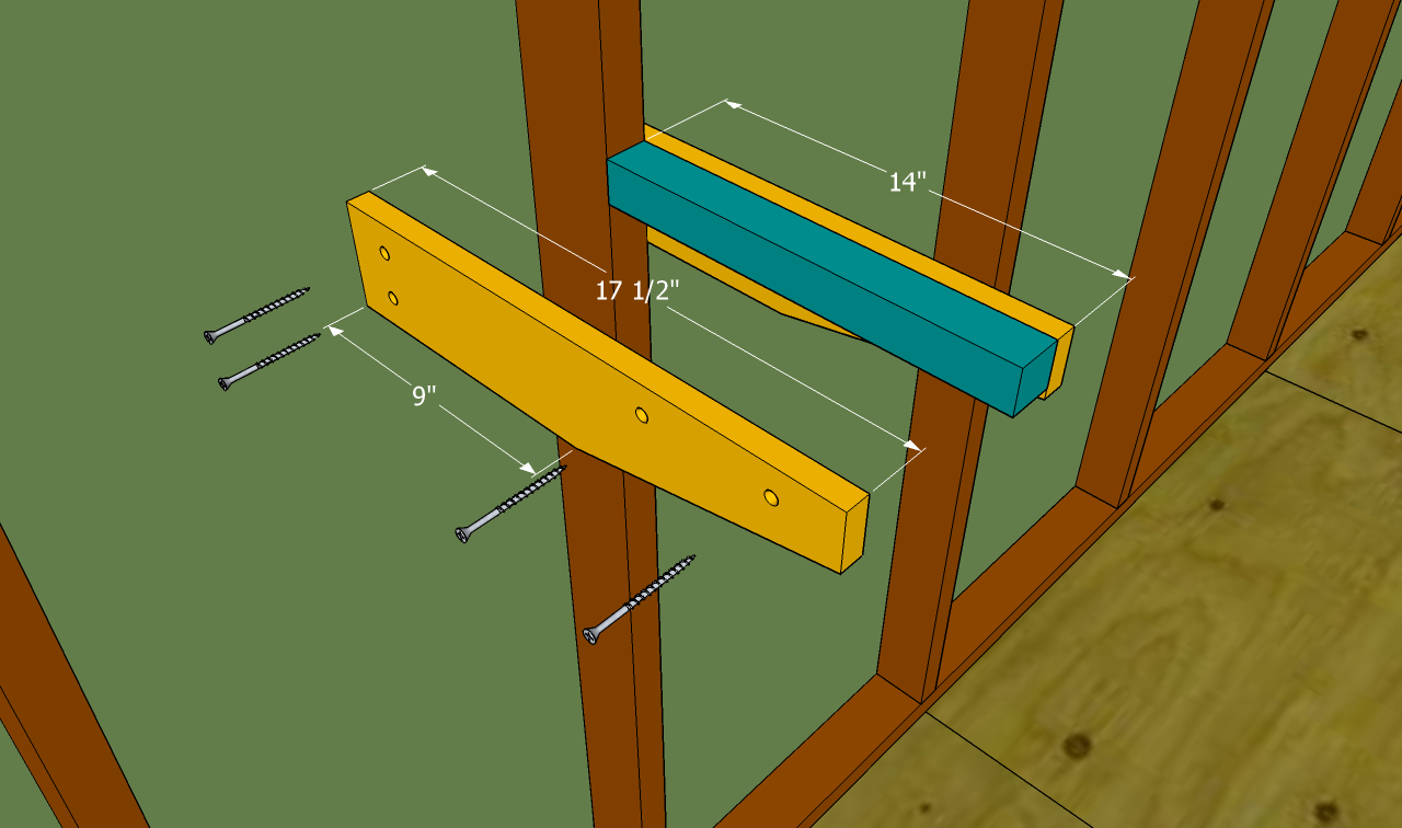 Brackets For Wood Storage Building Garage Shelves