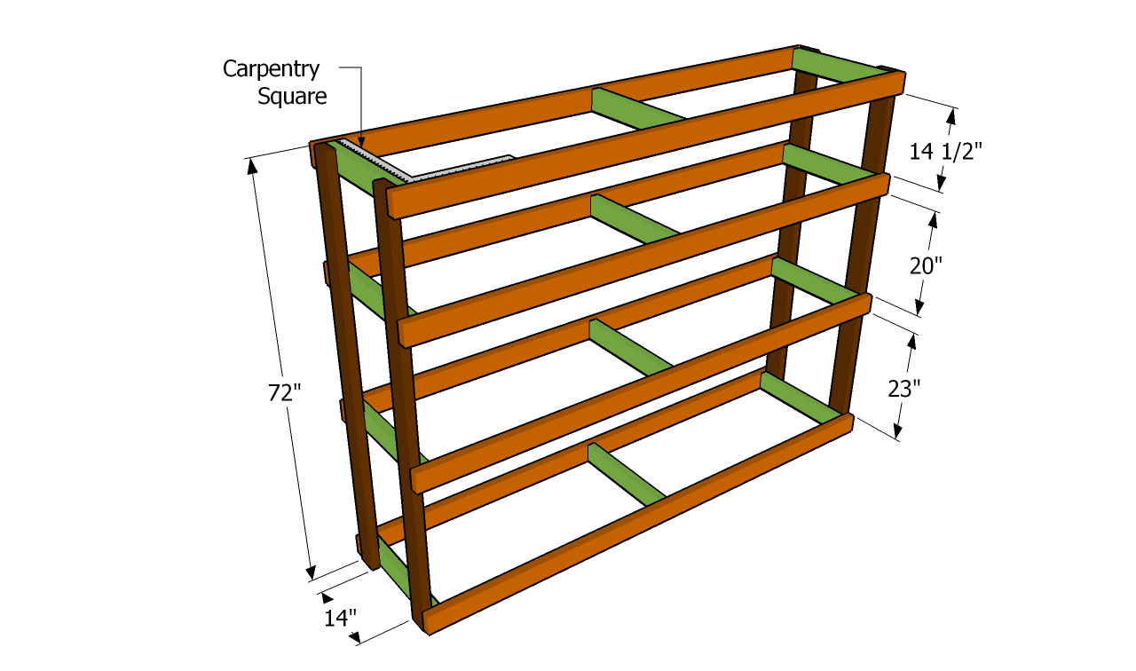 Woodwork 2x4 Shelf Plans Garage PDF Plans