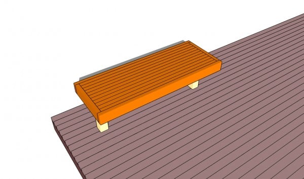 Deck Bench Plans | Free Outdoor Plans - DIY Shed, Wooden Playhouse 