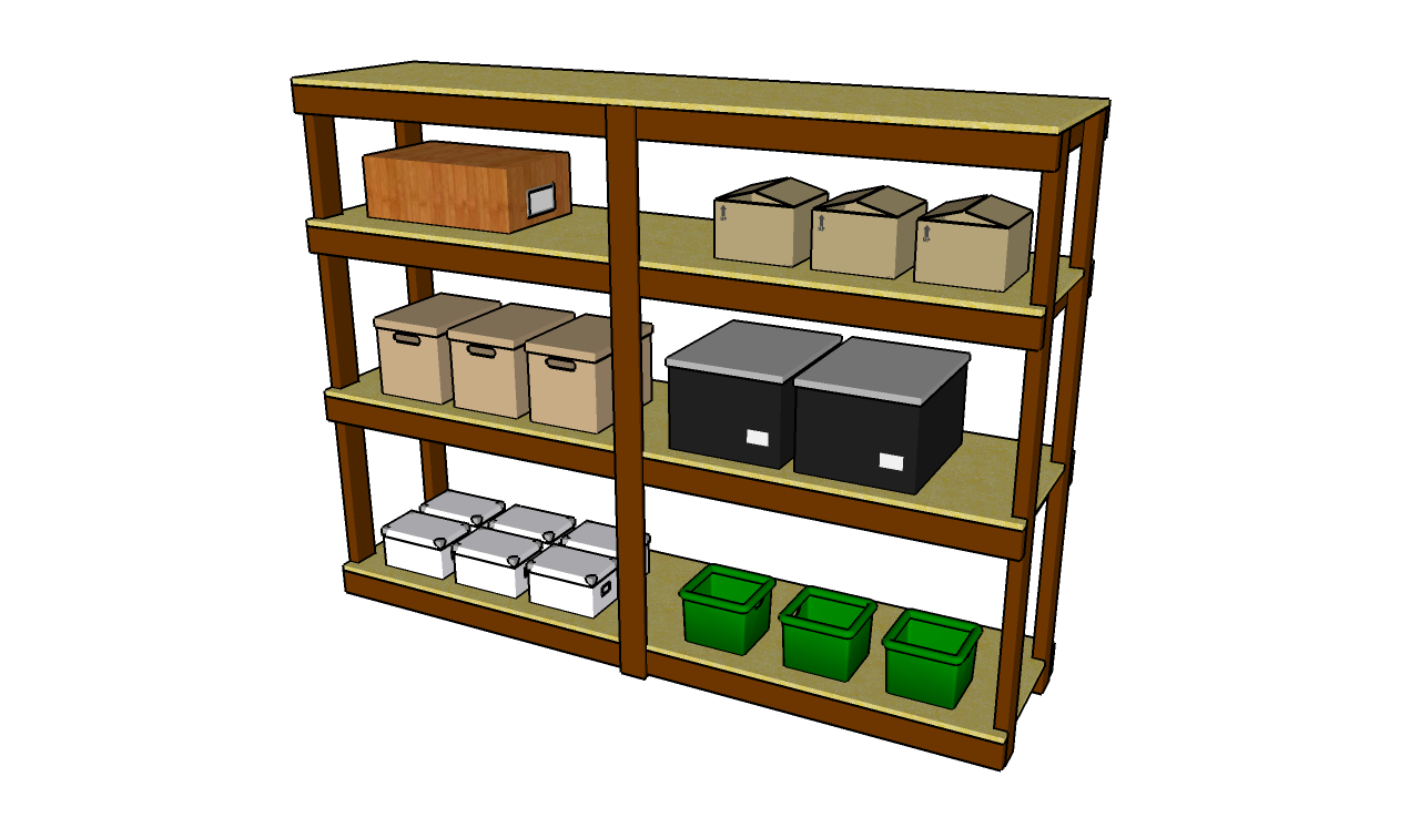 Garage Shelves Plans | Free Outdoor Plans - DIY Shed, Wooden Playhouse 