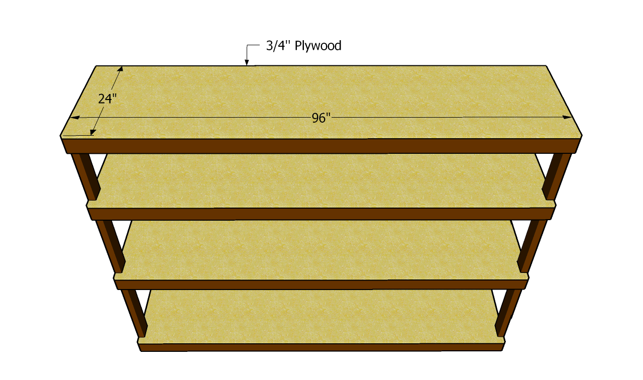 Plywood Garage Shelf Plans PDF Woodworking