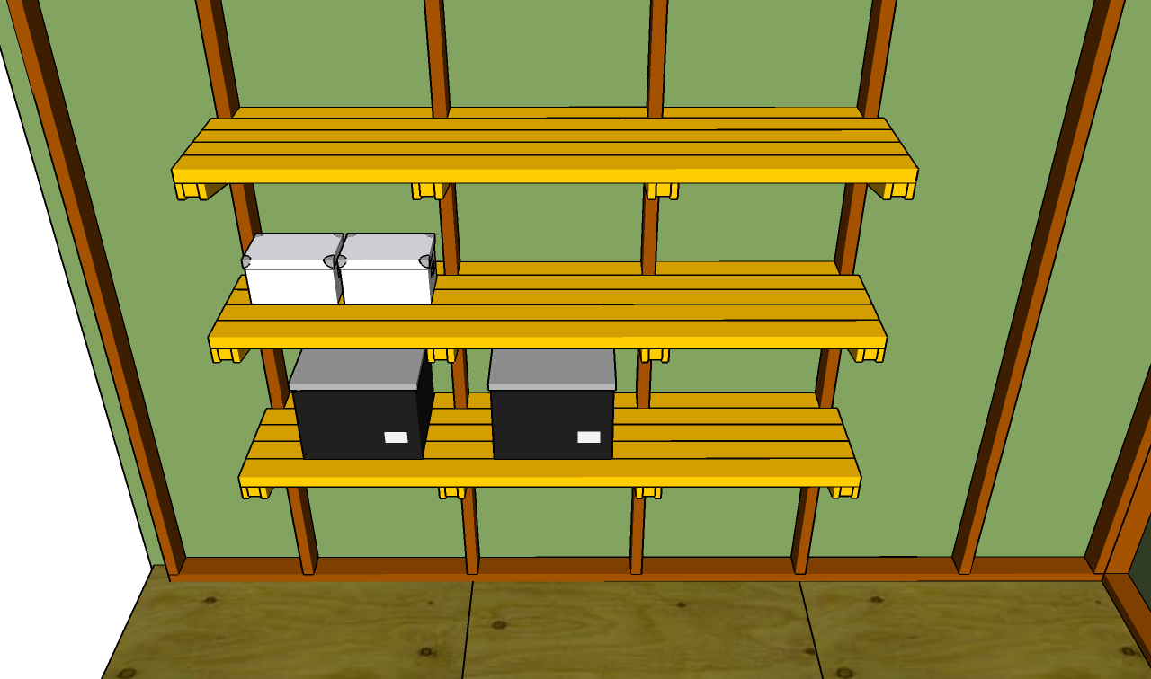 woodworking plans garage shelves