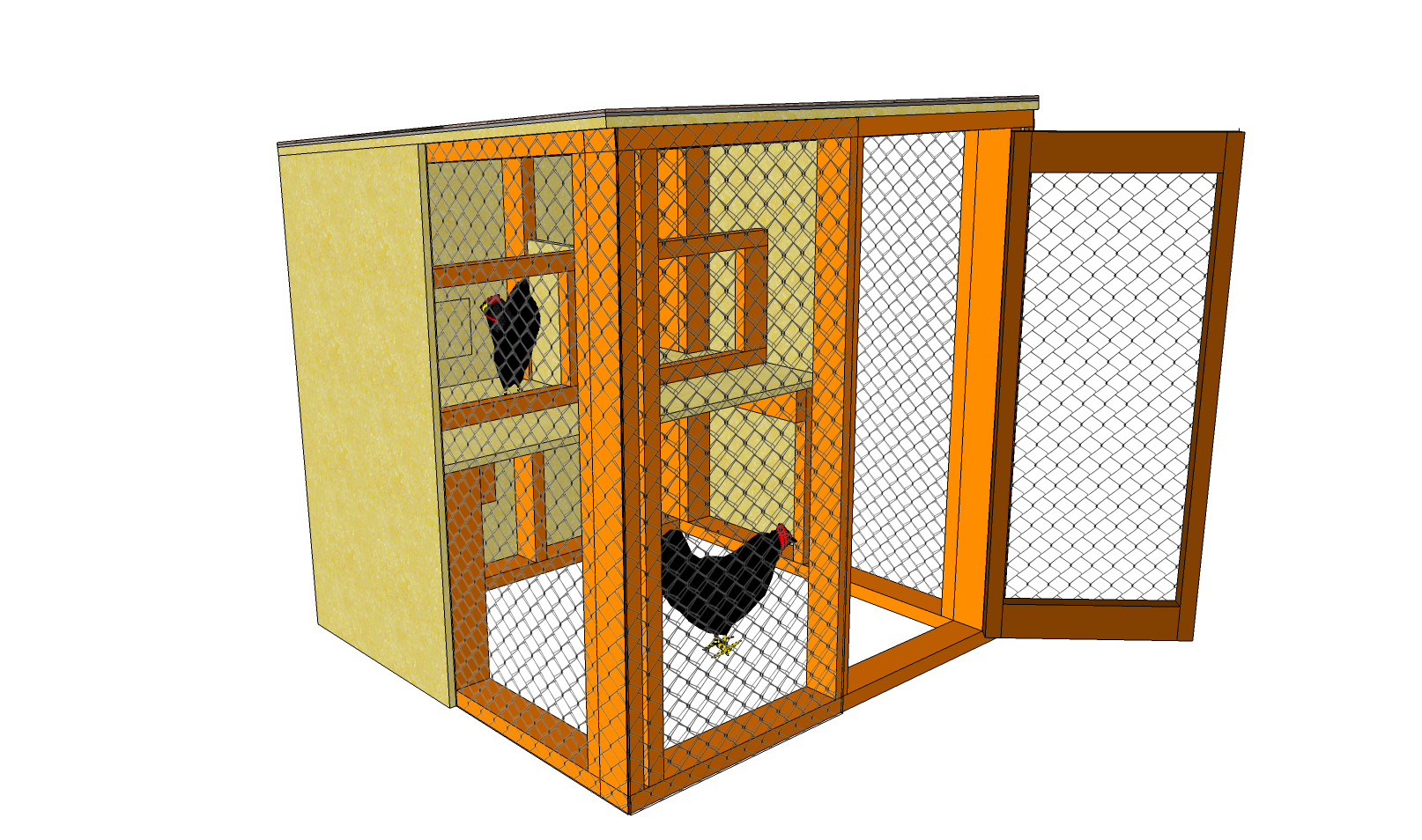 Chicken Coop Run Plans Simple Chicken Coop Plans How to Build a 