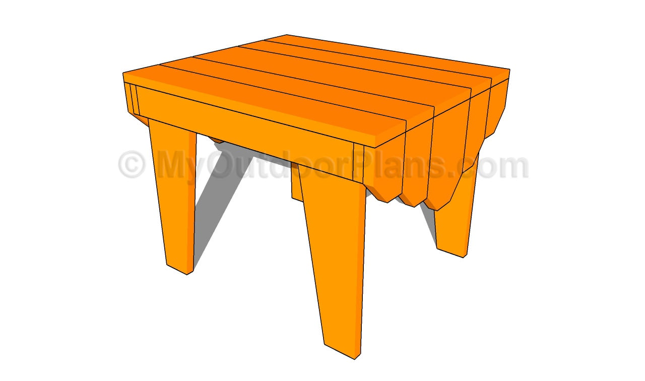 Adirondack Table Plans | Free Outdoor Plans - DIY Shed, Wooden 