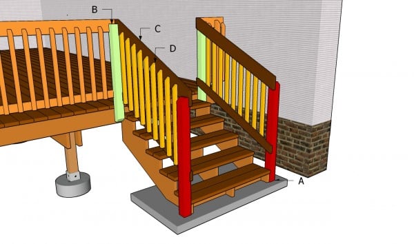 How to Build Deck Stair Railing