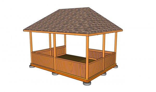How to build a gazebo roof