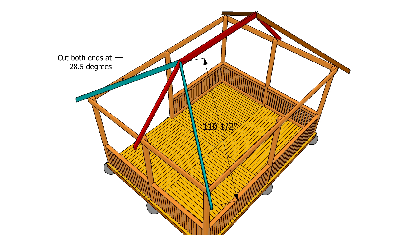 How to Build a Gazebo Roof | Free Outdoor Plans - DIY Shed, Wooden 