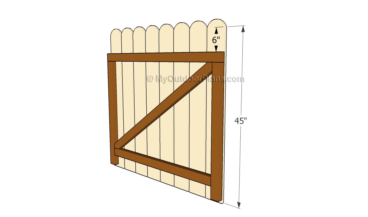 Fence Gate Plans | Free Outdoor Plans - DIY Shed, Wooden Playhouse ...