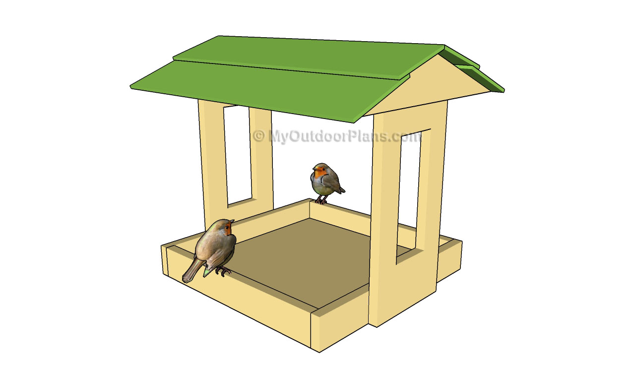 Platform Bird Feeder Plans | Free Outdoor Plans - DIY Shed, Wooden 