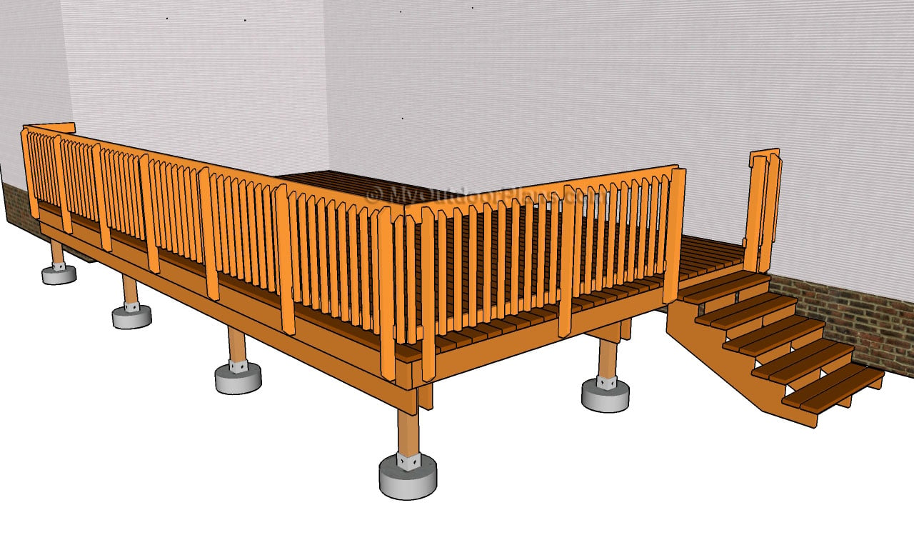 Wood Deck Railing Plans
