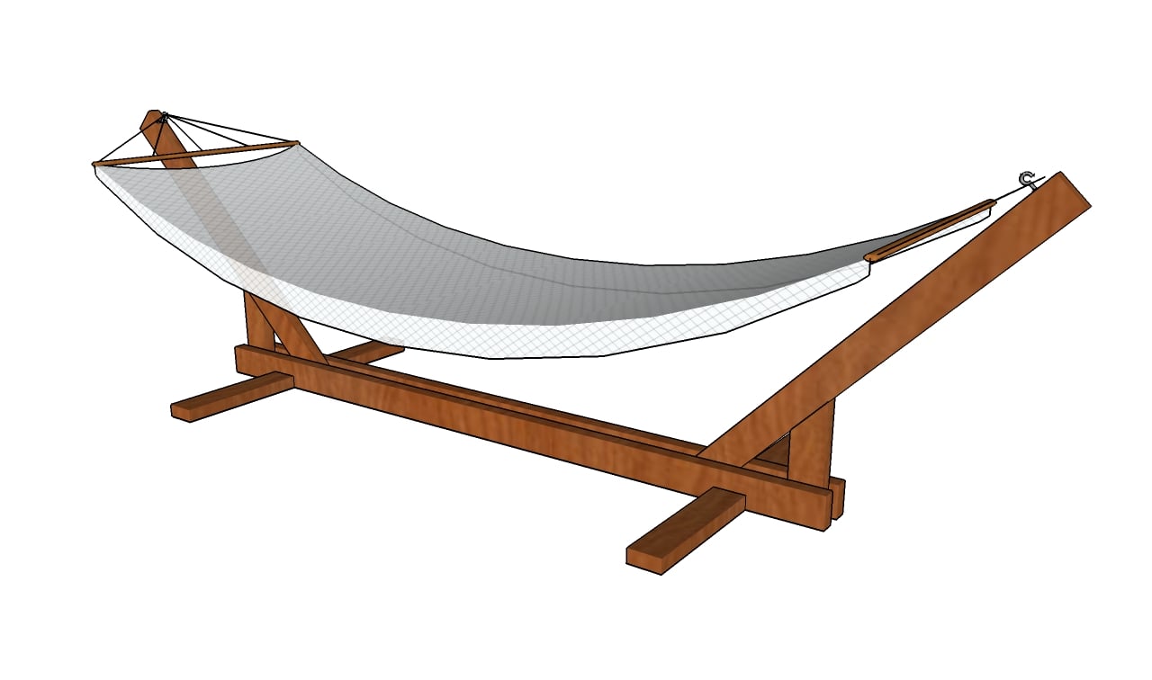 bent wood hammock stand plans | woodproject