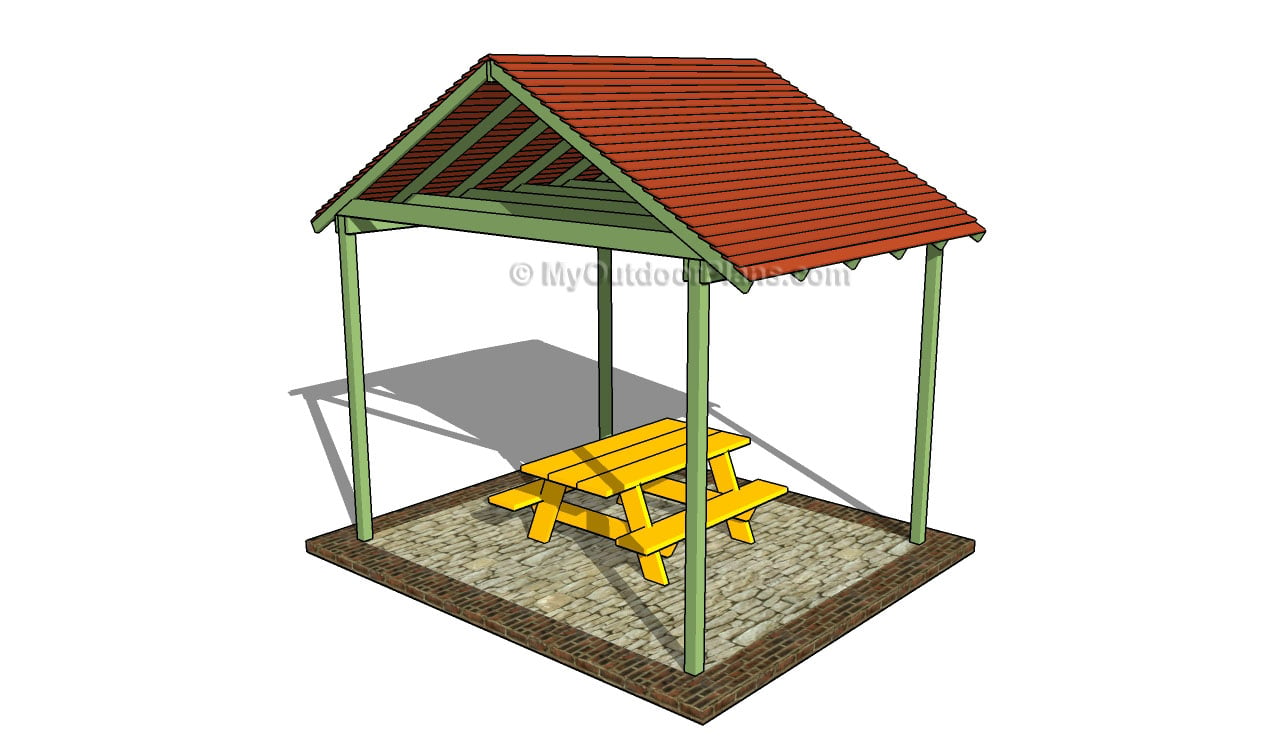 Picnic Shelter Plans Free Outdoor Plans - DIY Shed, Wooden Playhouse