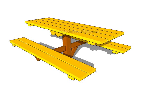 Wooden picnic table plans