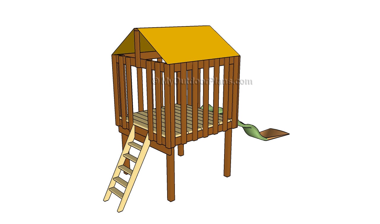 Tree Fort Plans | MyOutdoorPlans | Free Woodworking Plans and Projects